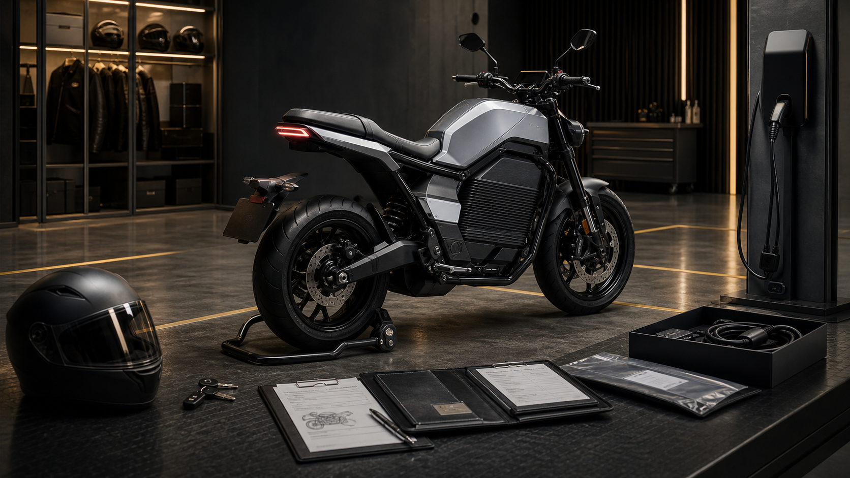 Honda WN7 inspired electric naked motorcycle curated delivery readiness