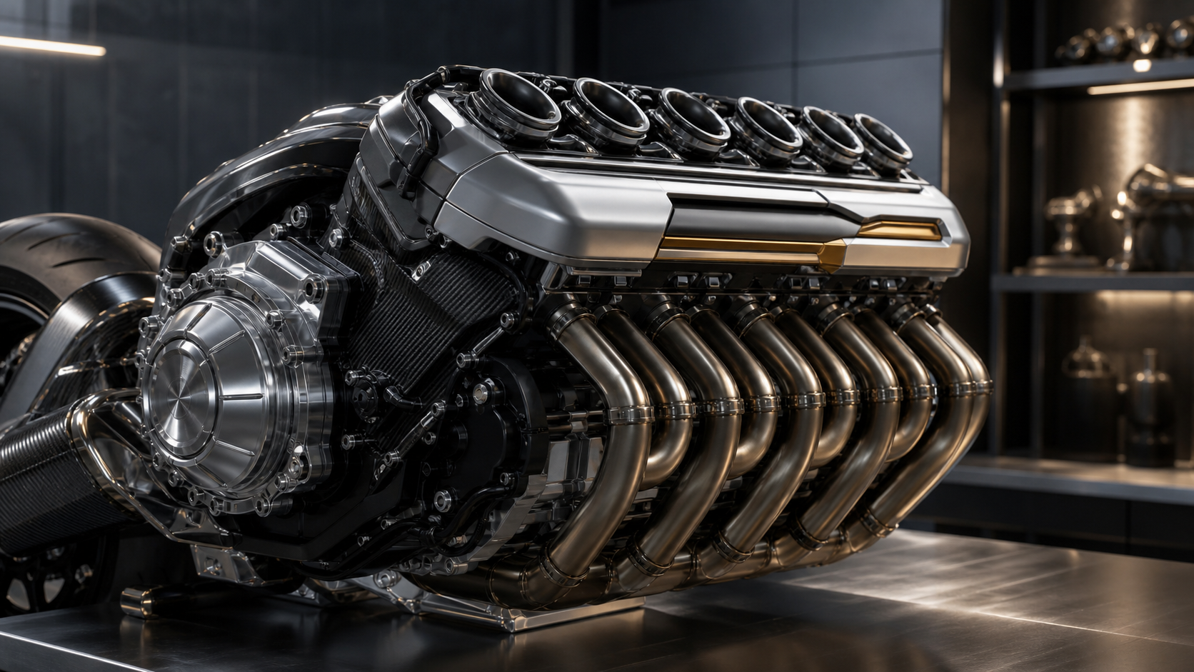 BMW Motorrad Vision K18 1,800cc inline-six engine editorial detail