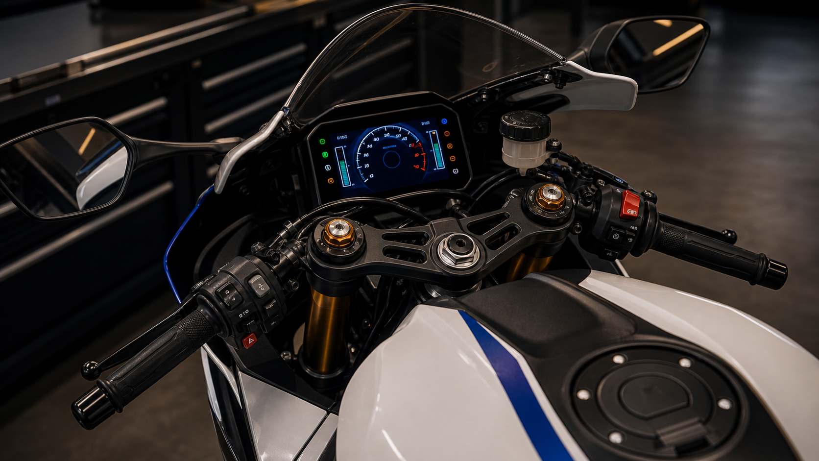 Yamaha YZF-R7 2026 cockpit electronics TFT and ride control editorial detail