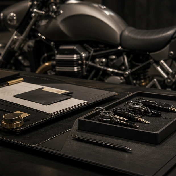 Generated reservation desk and premium motorcycle detail for Bangkok Motor Show 2026 demand article