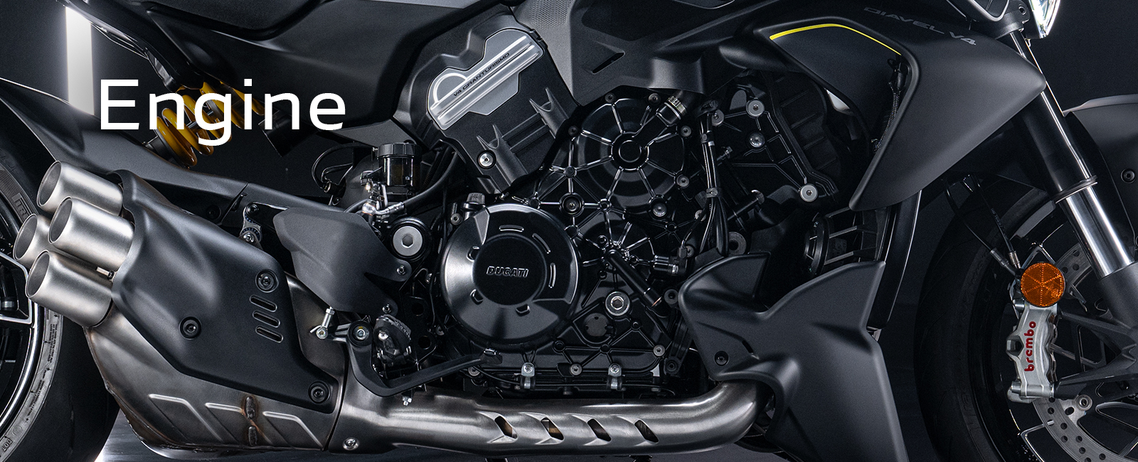Ducati Diavel V4 engine section official image
